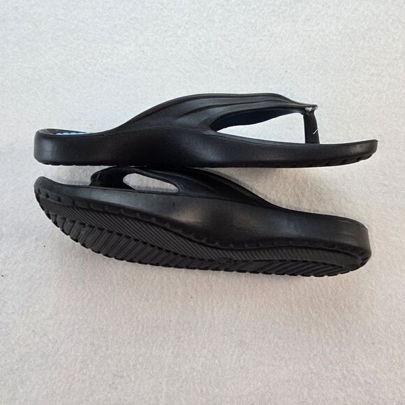 Air Balance Clog Flip Flops Womens Size 7 Water Shoes Slides Slide Black Aqua - Picture 3 of 4